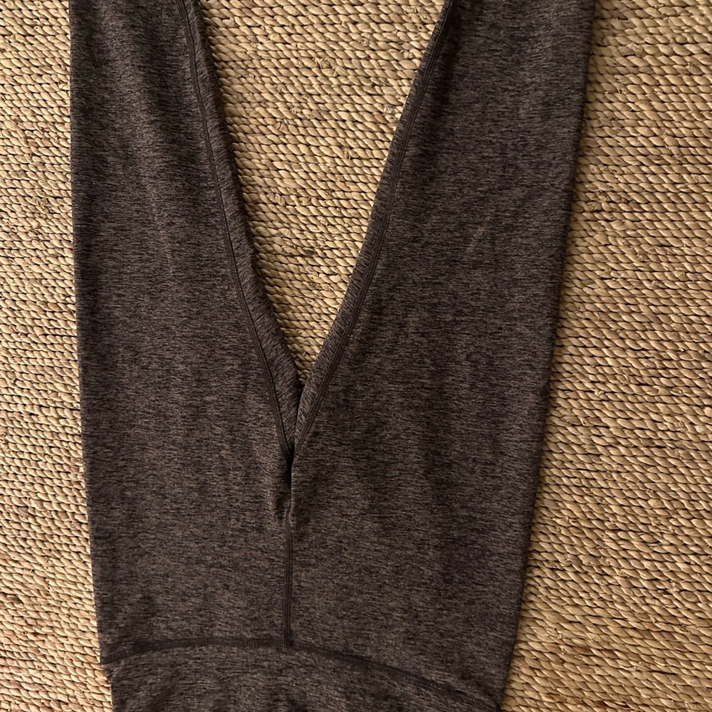 Peloton Heathered Purple leggings.